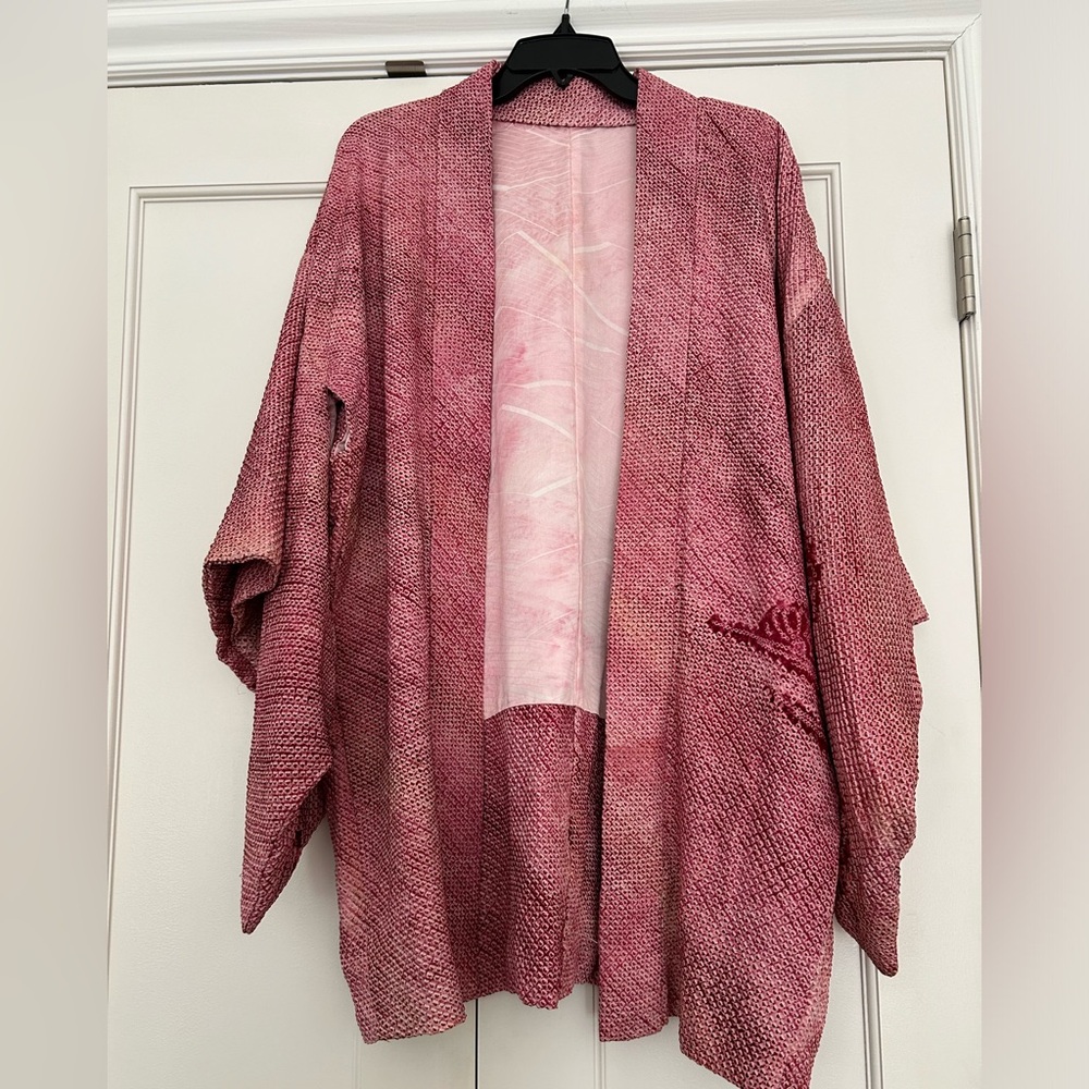 Authentic Beautiful Hand Embroidered Yukata from Kyoto